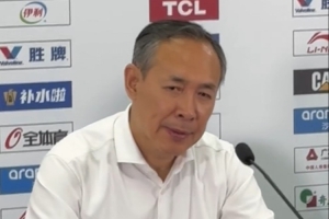 许利民：我们不能有一点风吹草动就垮了 今天上半场我们被摧毁了